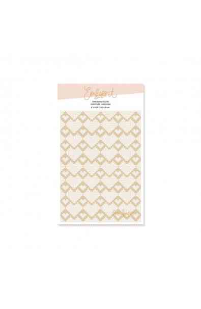 Embossing Folder -  CORAZ�N PUNTO