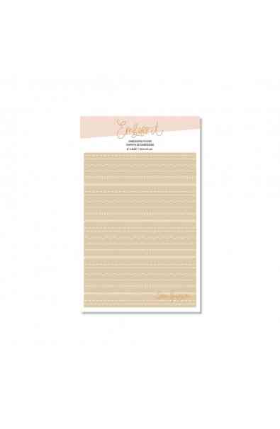 Embossing Folder -  COSTURA