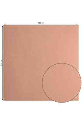 Florence -  Kraft dark Cartoncino Liscio 30,5x30,5cm