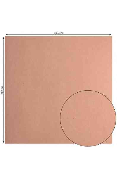 Florence -  Kraft dark Cartoncino Liscio 30,5x30,5cm