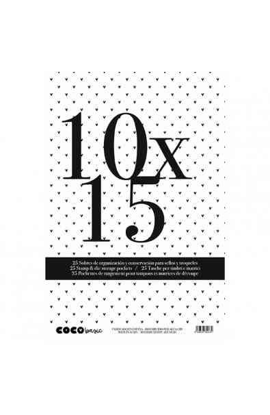 BUSTINE PER ORGANIZZAZIONE TIMBRI 10X15