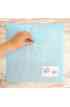 Busta con bottone 12x12" Azzurro