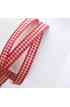 Alua Cid - Nastro Vichy 10 mm Rosso