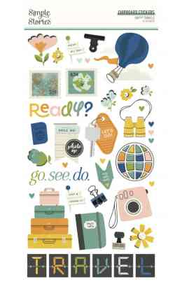 Happy Travels - 6x12 chipboard