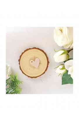 Charm cuore acrilico - nude