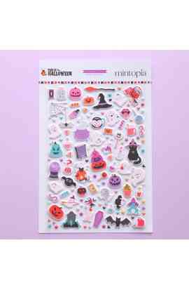 This is Halloween - Puffy stickers illustrazioni