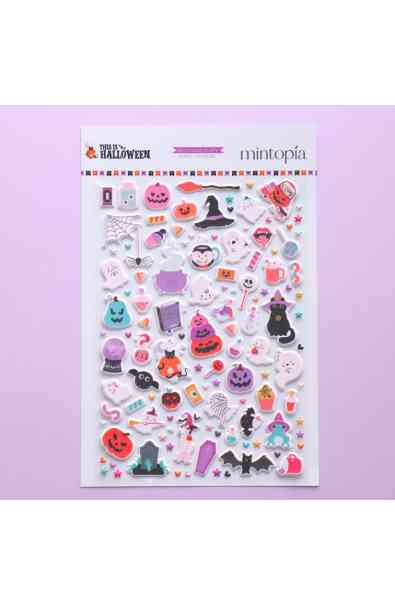 This is Halloween - Puffy stickers illustrazioni