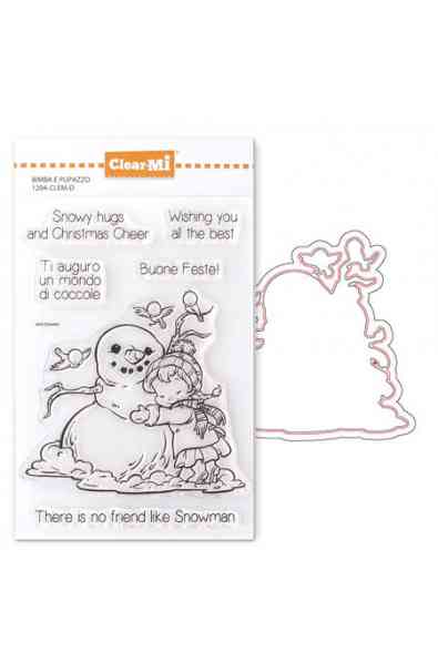 Timbro e Fustella - Bimba con pupazzo