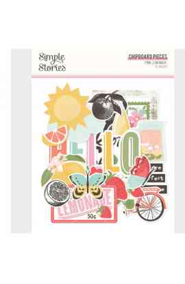 Pink Lemonade - Chipboard Pieces
